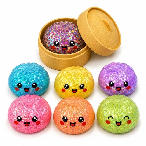 Dumpling Squishy maltose à paillettes
