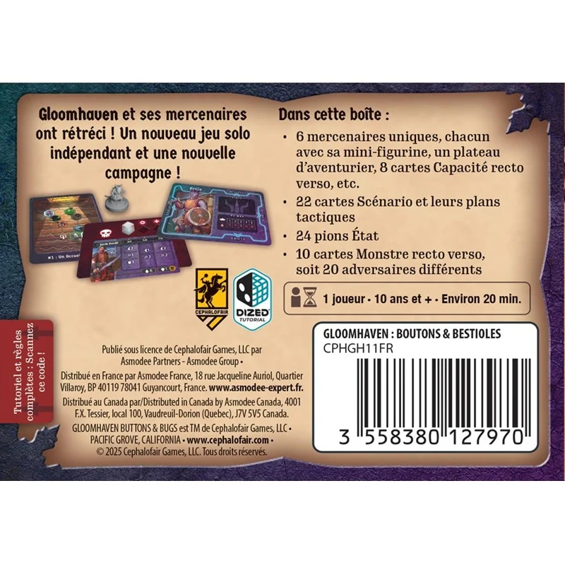 Gloomhaven Boutons & Bestioles