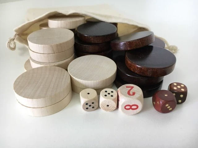 Pions Backgammon en bois Ulbrich