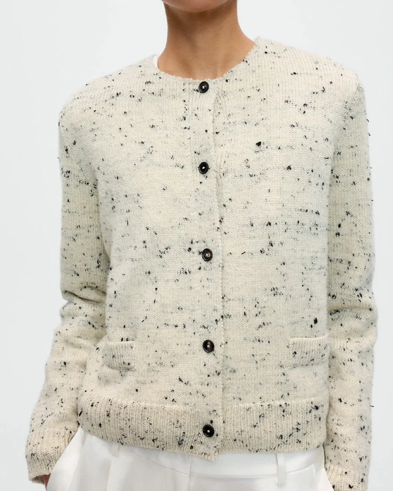 Cordera - Cardigan Flecked - Ecru