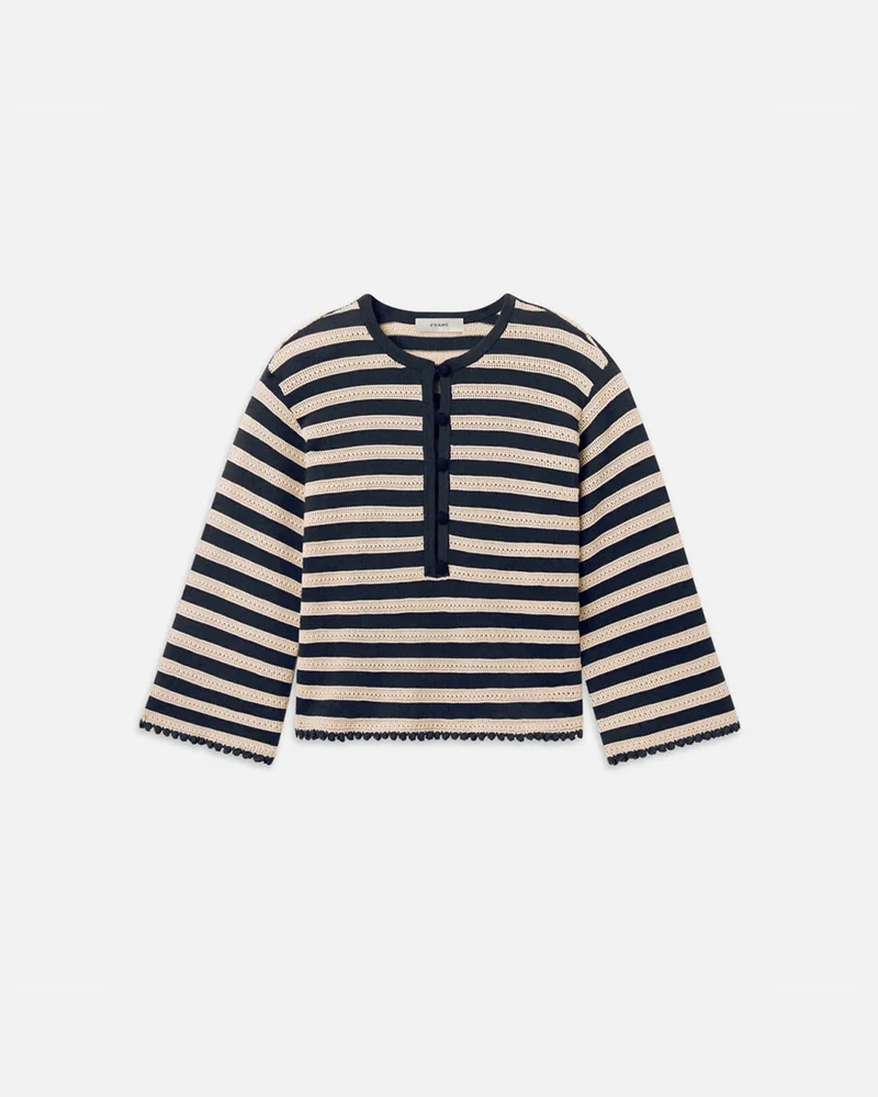 Frame - Pull Captain - Crème & Marine