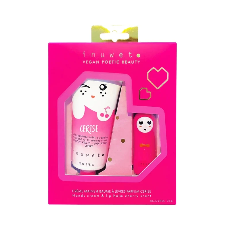 Duo Crème à mains parfumée & Baume à lèvre crerise