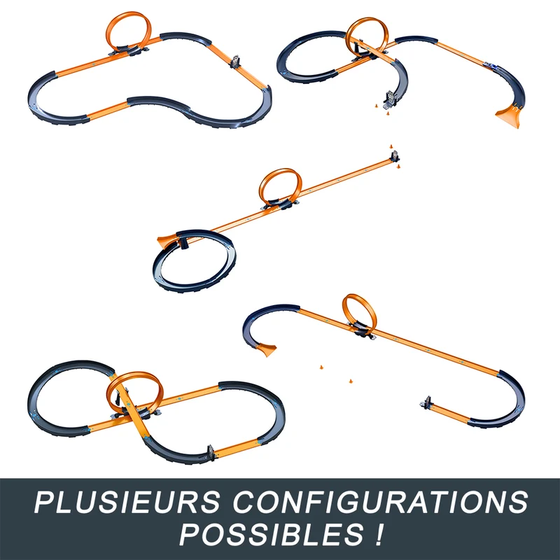 Hot Wheels RC - 1:64 Piste de course téléguidé