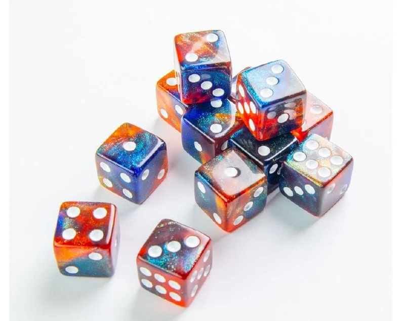 Dice: 12x D6: 16 mm: Galaxy Series: Mars (ML)
