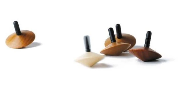 Toupies - set de 5 toupies bois