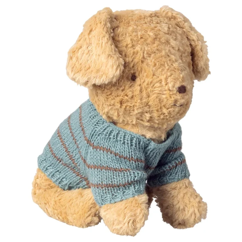 Accessoire Chiot, Petit, Pull Tricoté - Bleu Poudré