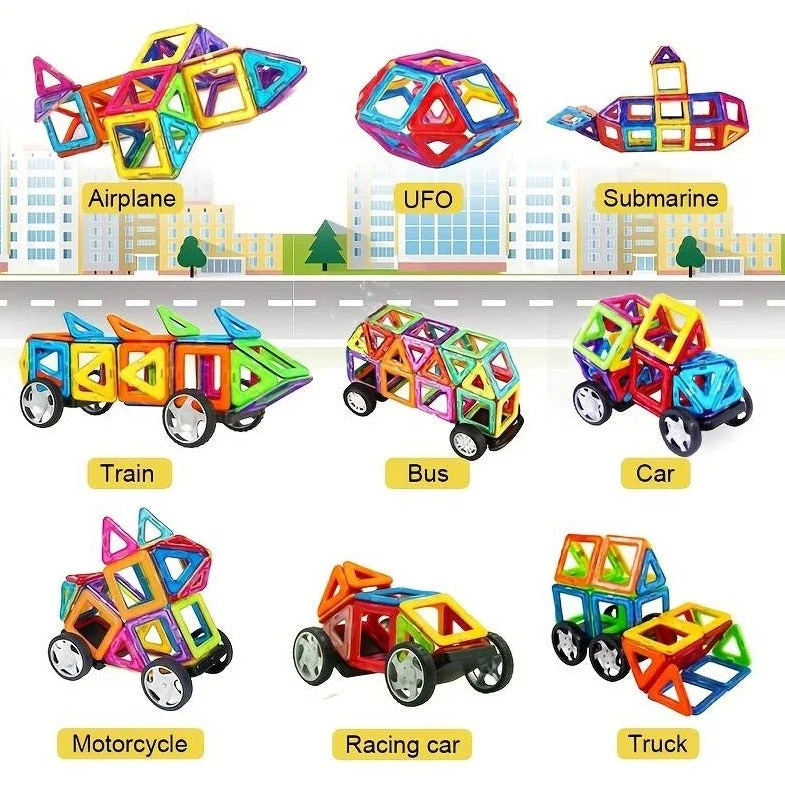 MagnaShape : Jeu de Construction Magnétique - Stimulez l'imagination!