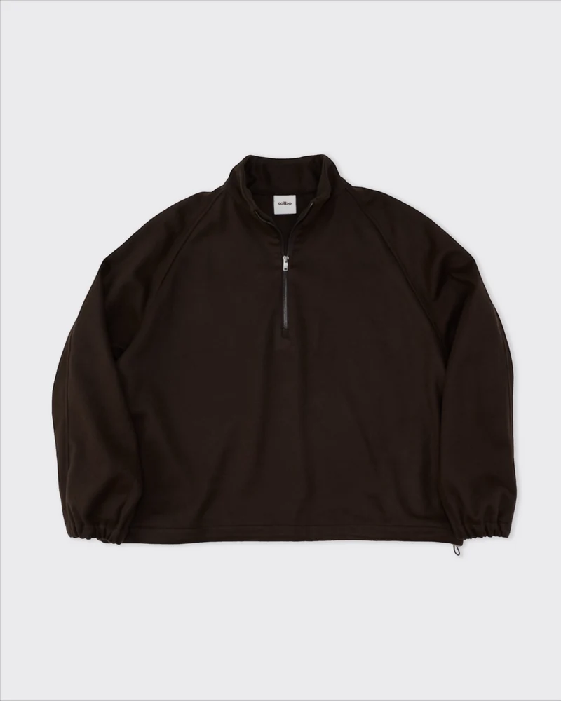 Colbo - Pull demi-zip - Marron