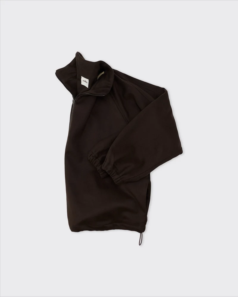 Colbo - Pull demi-zip - Marron