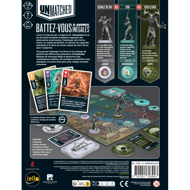 Unmatched The Witcher D'Argent et d'acier