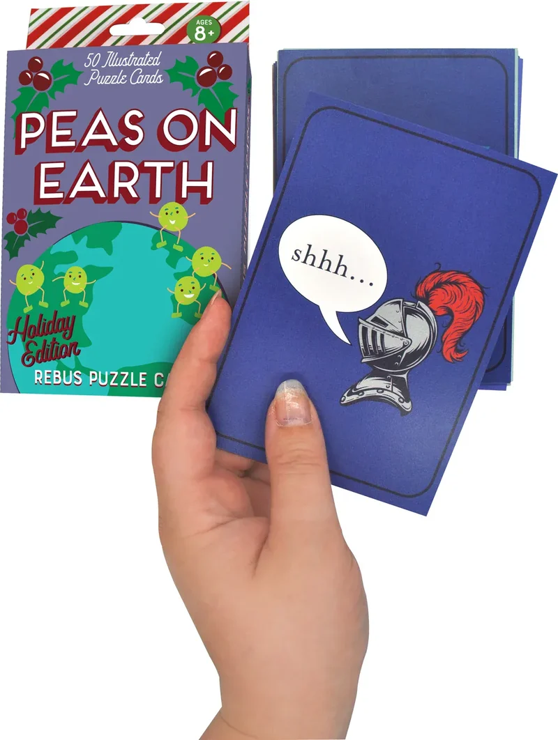 Holiday Puzzle Cards - Peas on Earth (EN)