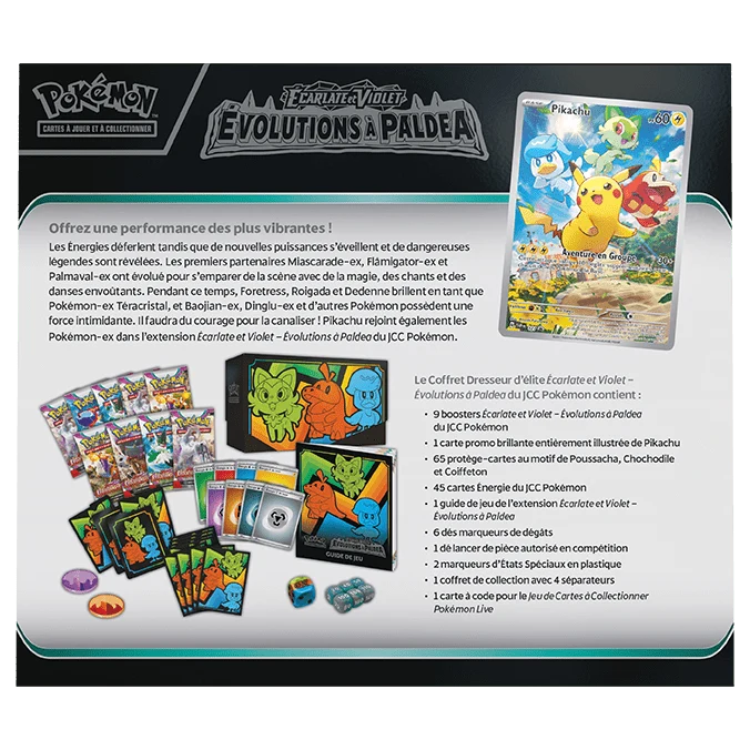 Pokemon Coffret Evolutions à Paldea Dresseur d'Elite ETB EV02