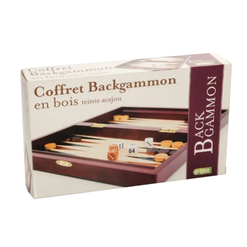 Backgammon Acajou 28 x 15 cm