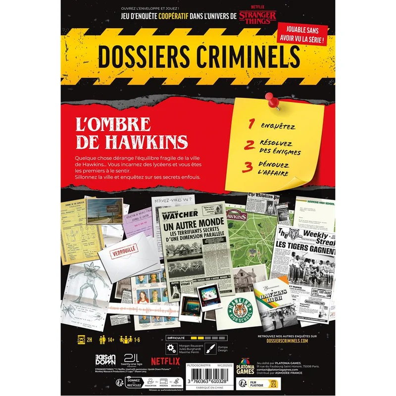 Dossiers Criminels : Stranger Things - L'Ombre de Hawkins