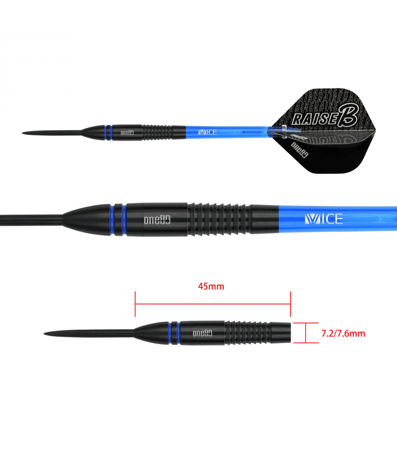 Fléchettes 80% Nickel Tungstène - Raise B - Bleu