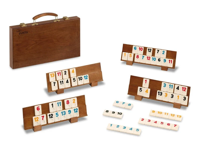 Rummy mallette - Bois foncé