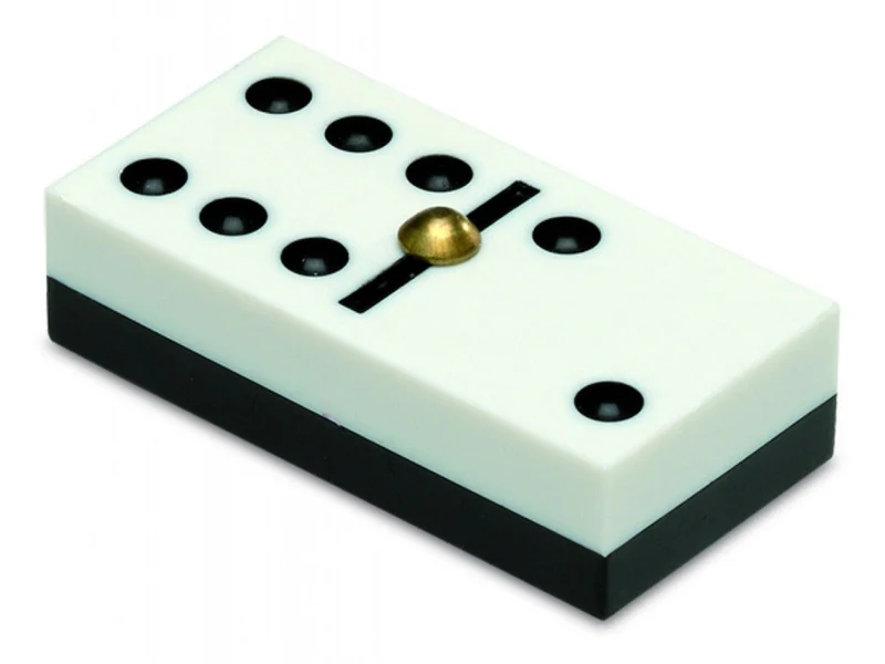 Dominos double 6 competition plumier bois blanc