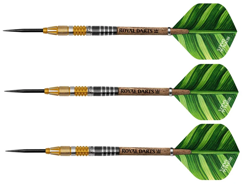 Fléchettes Green Line 95% tungstene - Masterpiece - Royal Darts