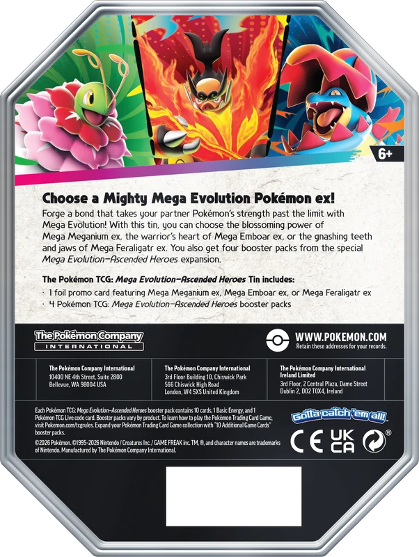 Pokémon ME2.5 Ascended heroes tin (E)