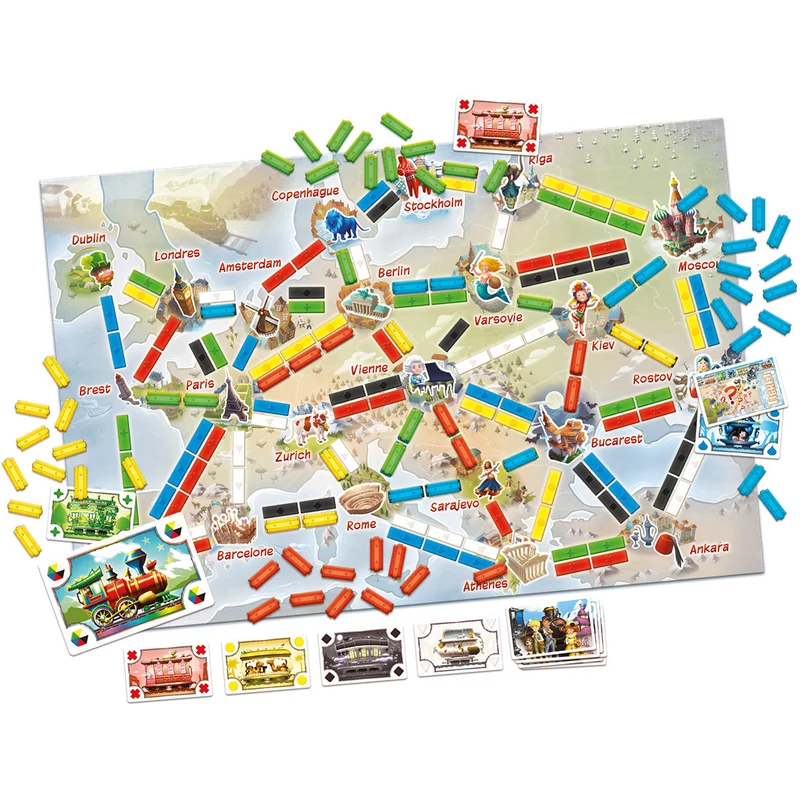 Aventuriers du Rail : Pr. Voyage Europe (FR-EN)