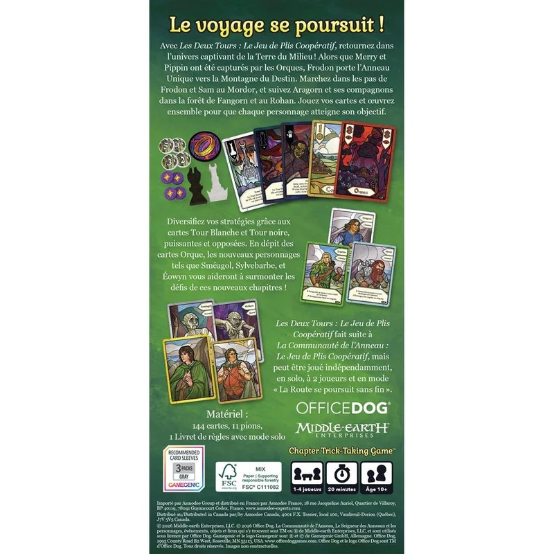 Les Deux Tours (le jeu de plis Coopératif)