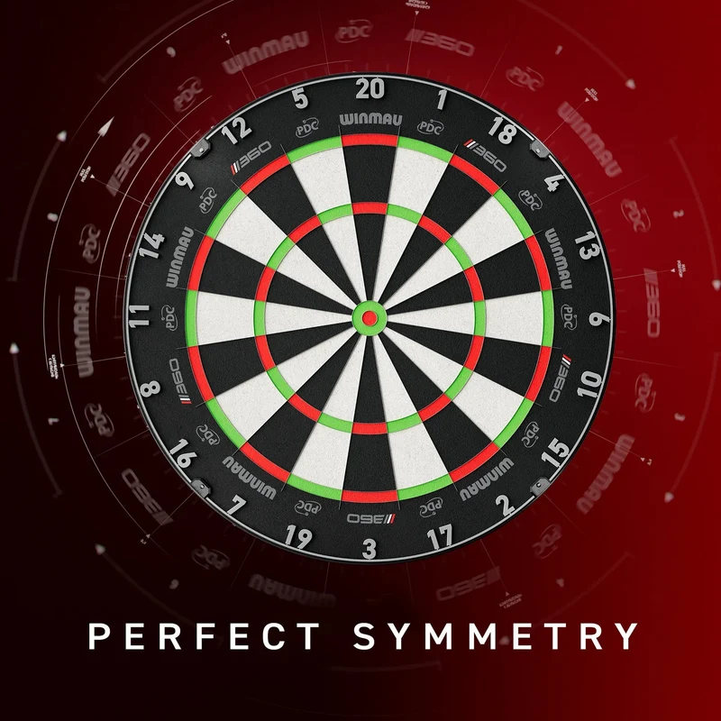 Cible fléchettes professionnelle - Winmau Blade 360 Triple Core - Officielle PDC