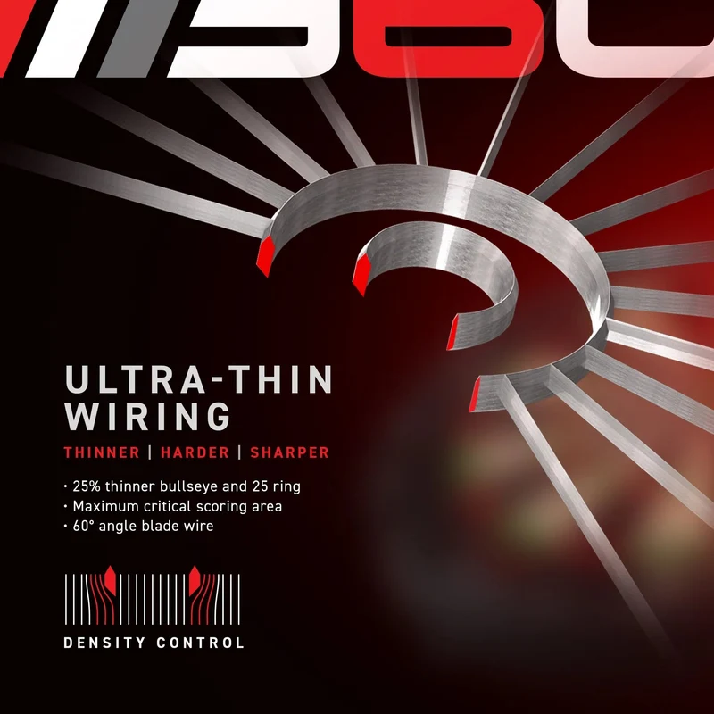 Cible fléchettes professionnelle - Winmau Blade 360 Triple Core - Officielle PDC