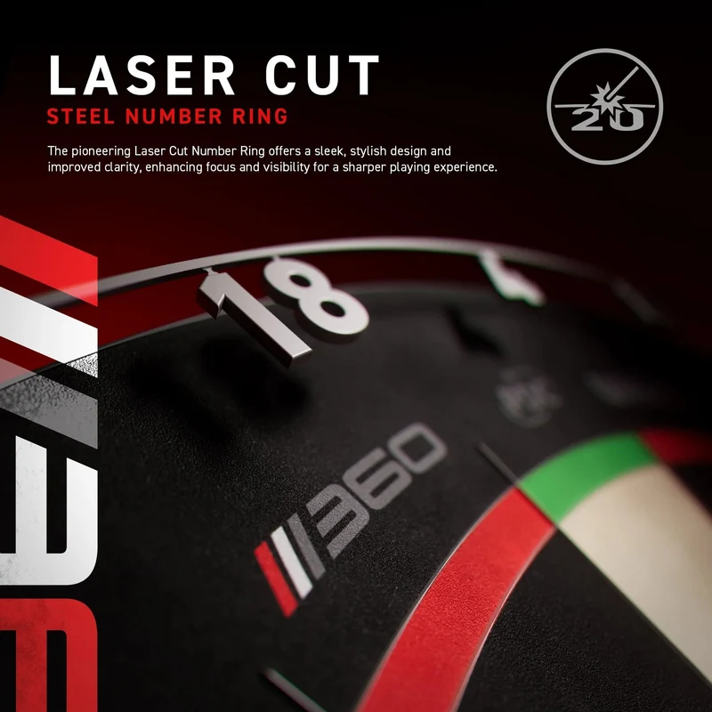 Cible fléchettes professionnelle - Winmau Blade 360 Triple Core - Officielle PDC
