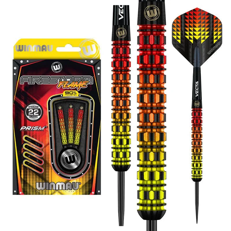 Fléchettes 90% Tungstène - Firestorm Flame - Winmau