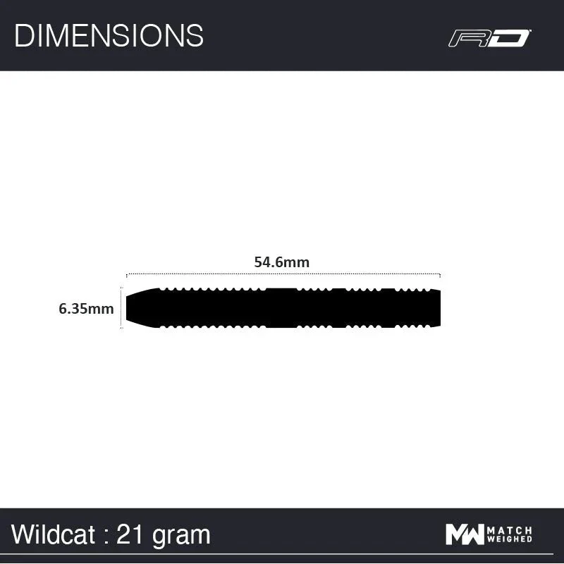 Fléchettes 90% Tungstène - Wildcats - Winmau