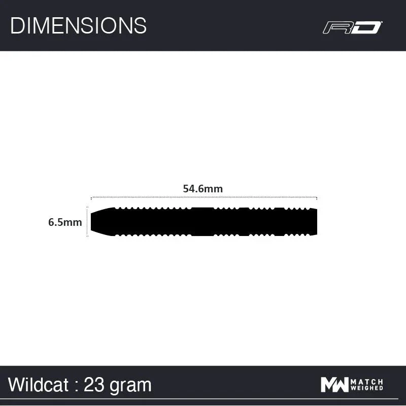 Fléchettes 90% Tungstène - Wildcats - Winmau