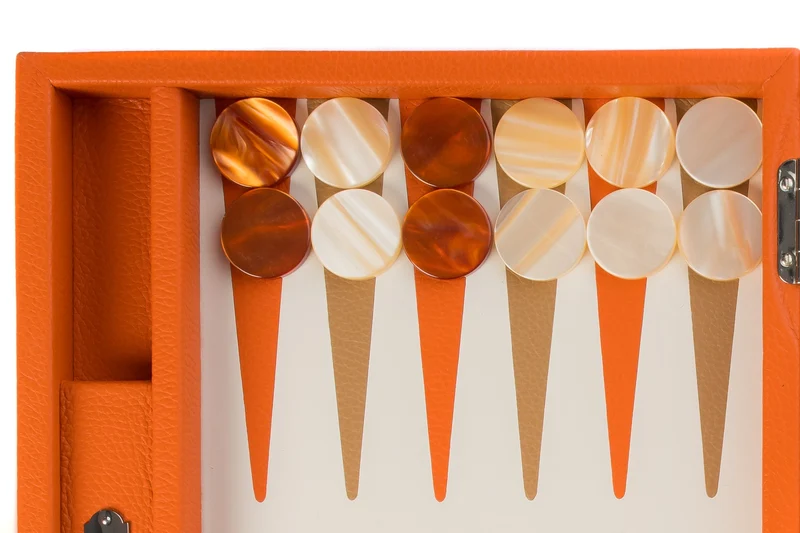 Backgammon Hector Saxe - Buffle Orange - Moyen