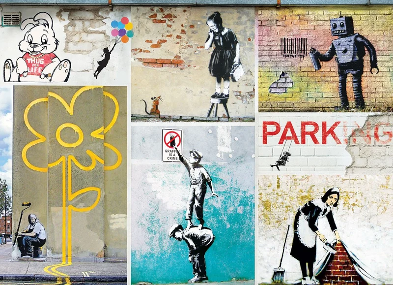 Puzzle Eurographics - 1000 p -Street Art - Banksy