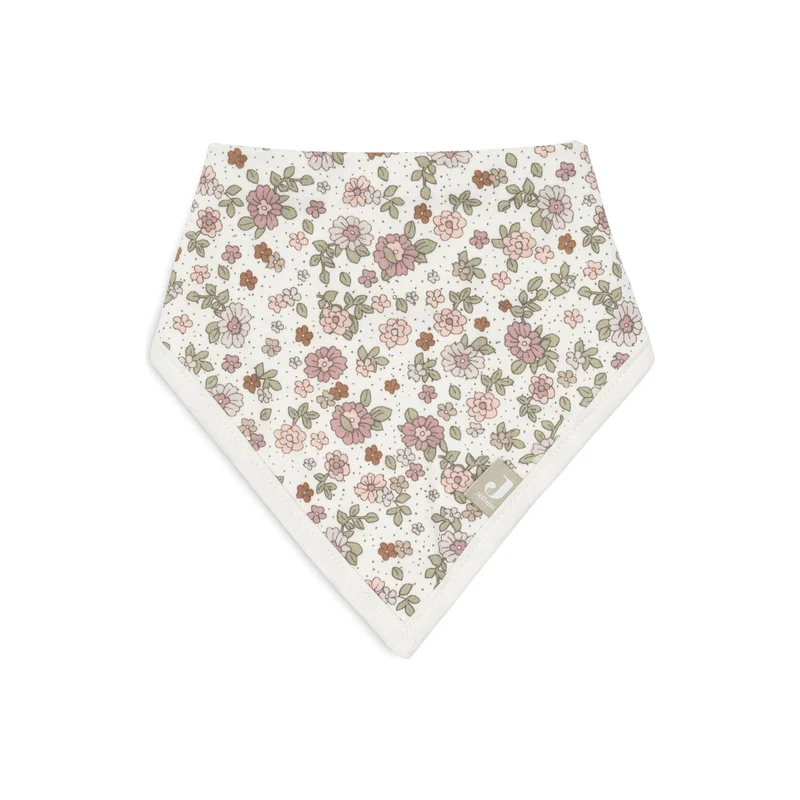 Lot de 2 bavoirs bandana retro flowers