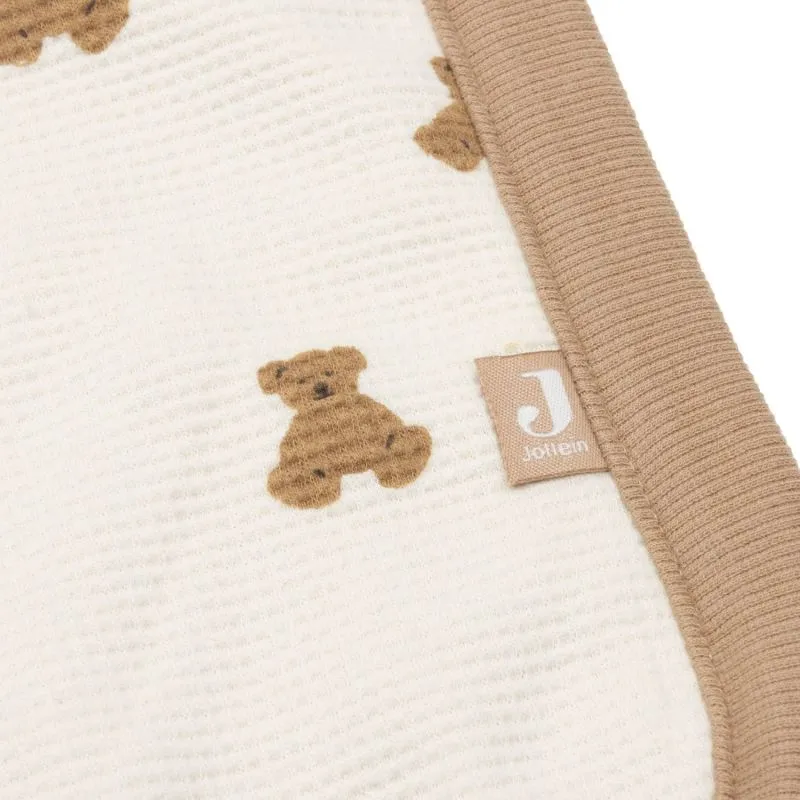 Couverture bébé gauffré pilou mini teddy bear