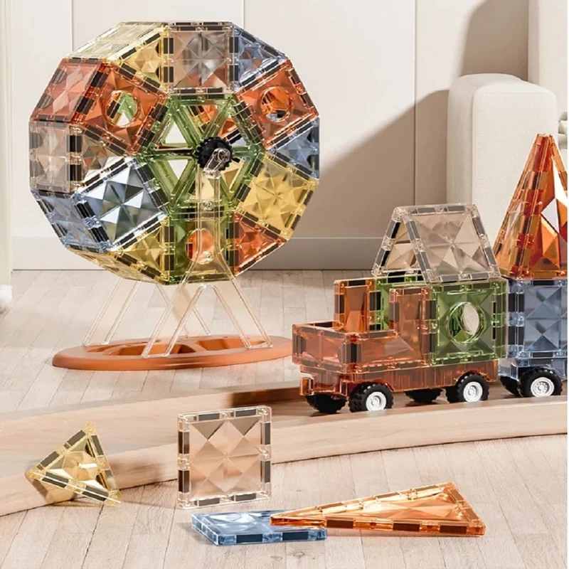 MagneticTile 55 Blocs : Blocs de Construction Magnétiques