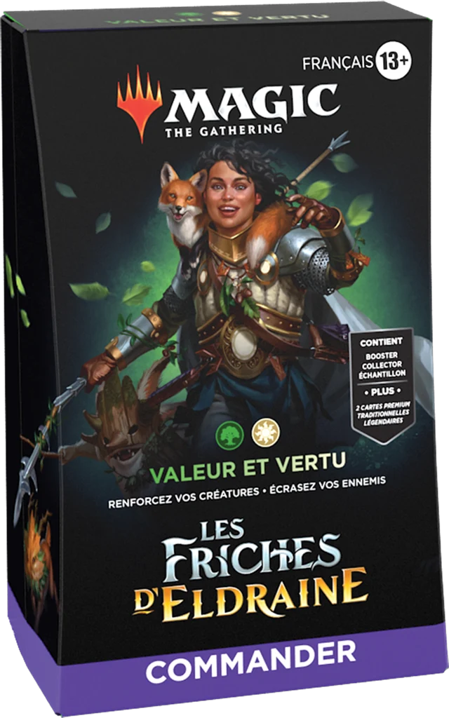 MTG Les Friches d'Eldraine Deck Commander Valeur et Vertu