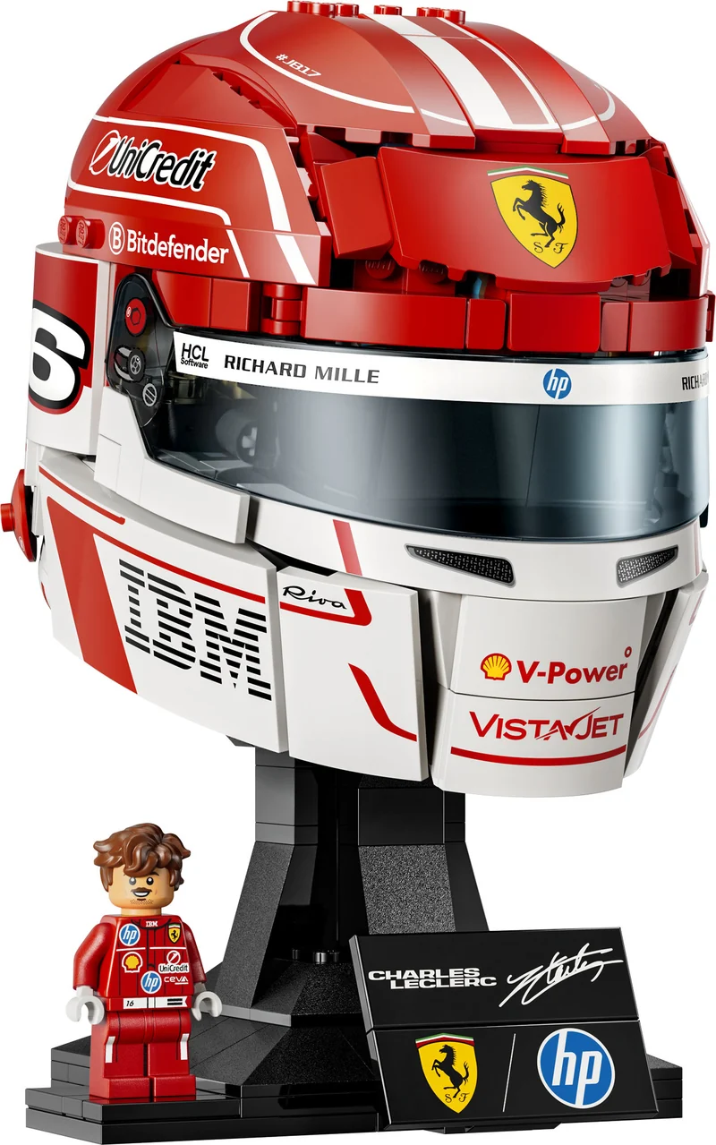Le casque Scuderia Ferrari HP de Charles Leclerc