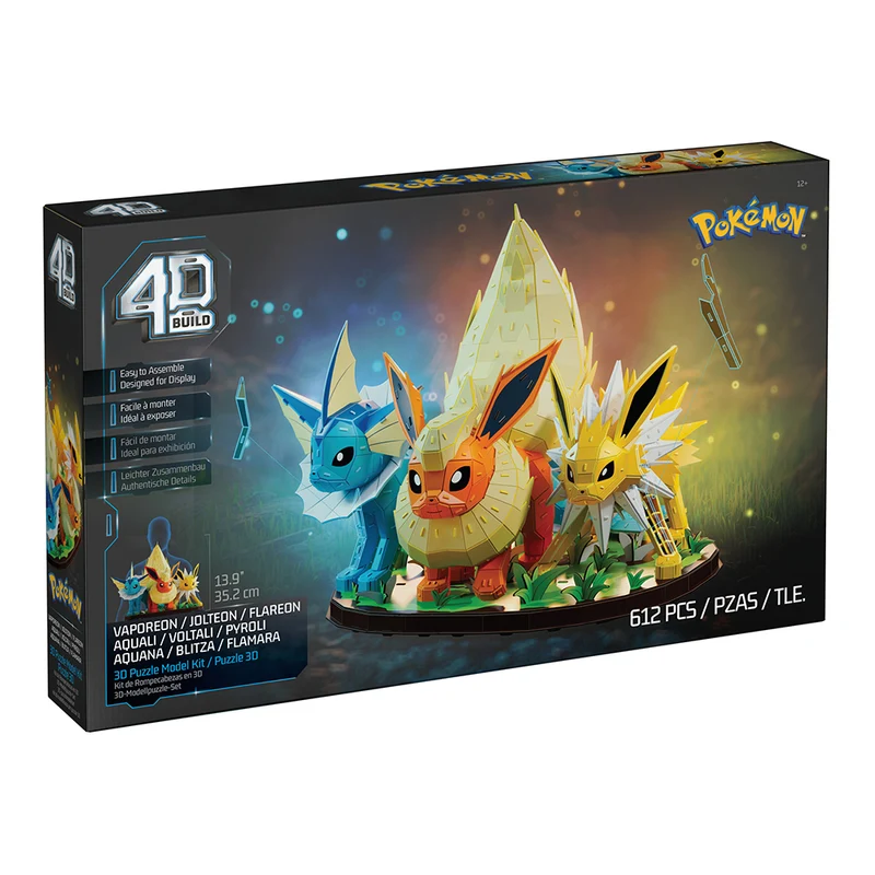 4D Build - Pokémon - Évoli trio d'évolution