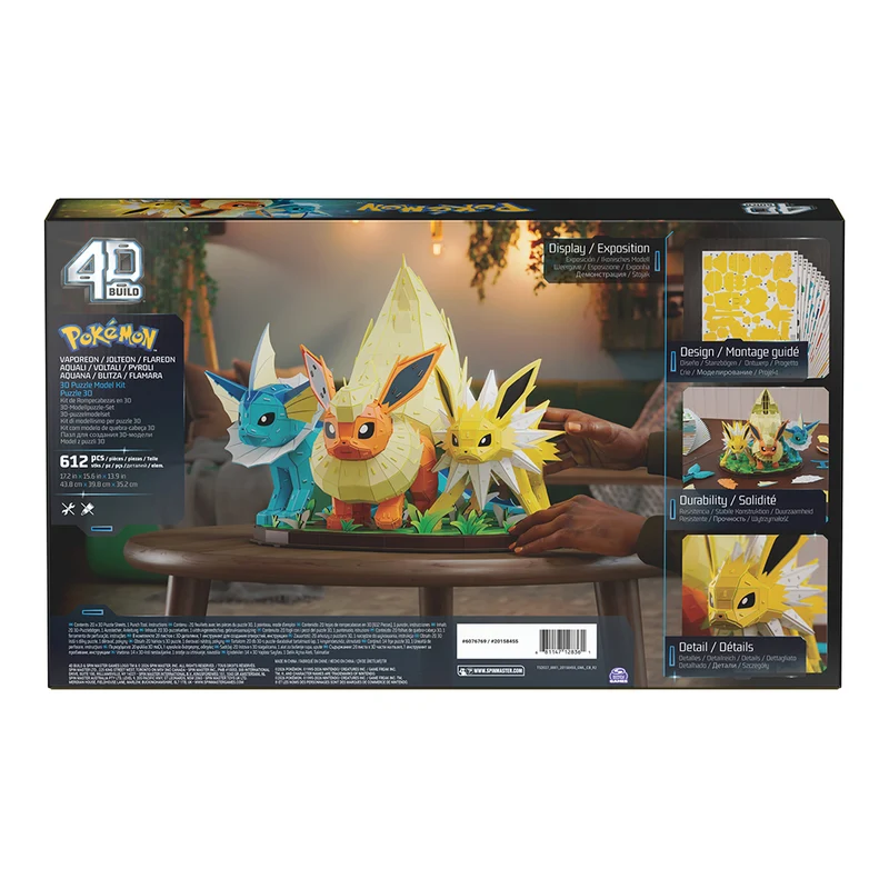 4D Build - Pokémon - Évoli trio d'évolution