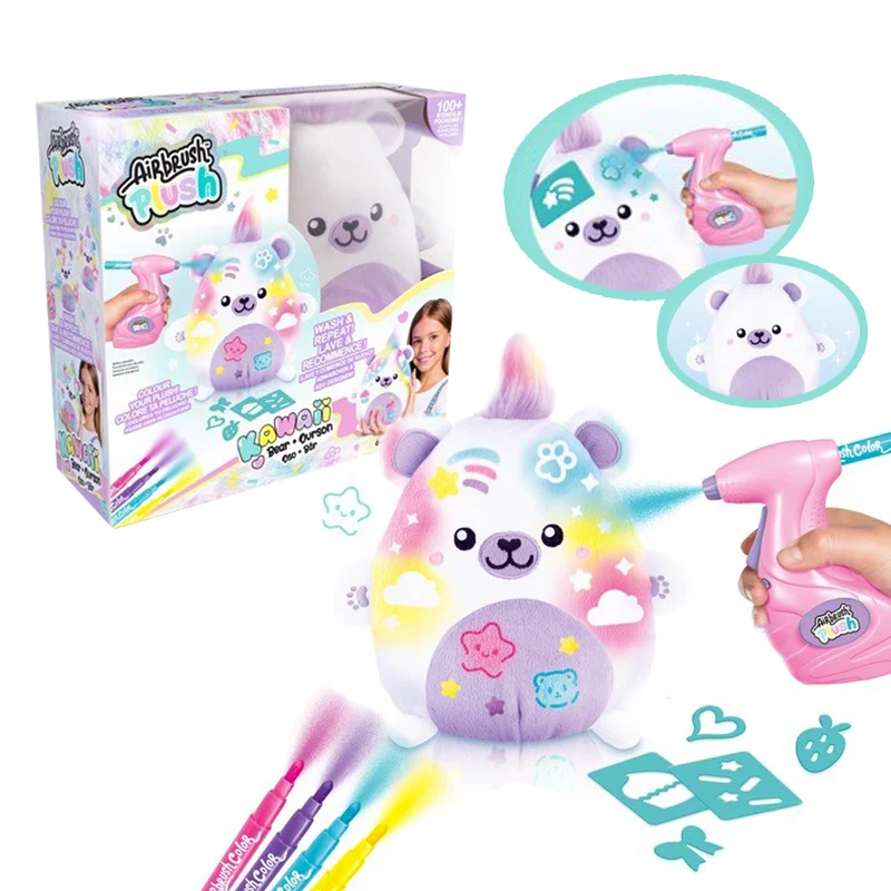 Airbrush Plush - Peluche Kawaii ours aérographe