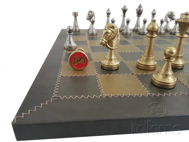 Pièces d'échecs en métal - Staunton - Taille 3 - Ital Fama