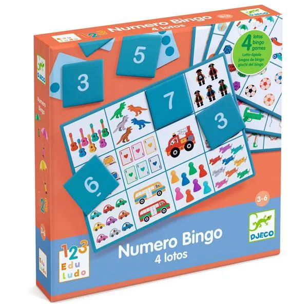 Numéro Bingo - 4 lotos