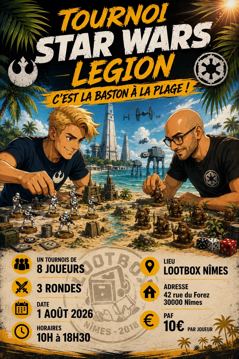 Inscription Tournoi Star Wars Legion