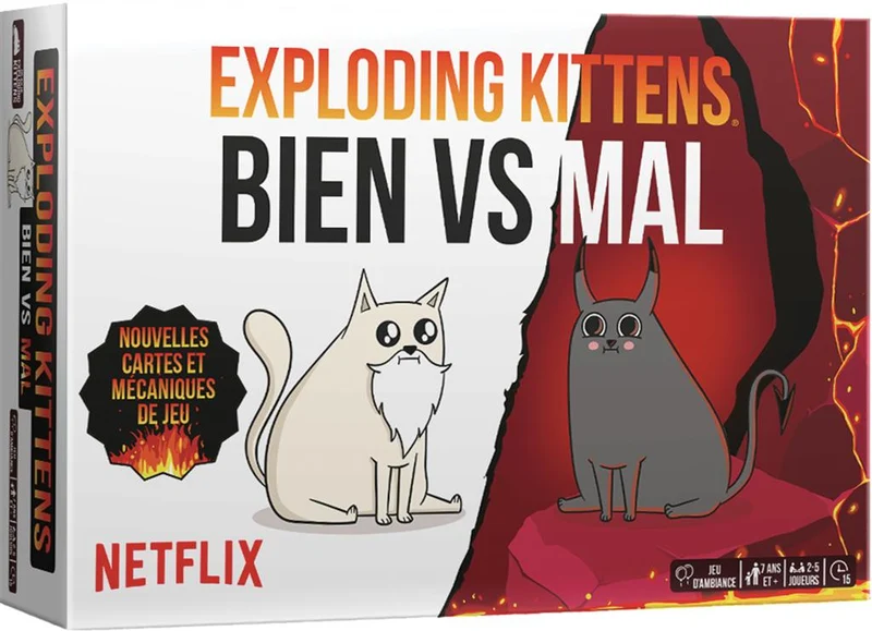 Exploding Kittens Bien vs Mal