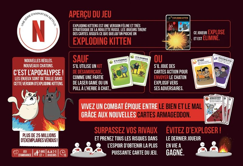 Exploding Kittens Bien vs Mal
