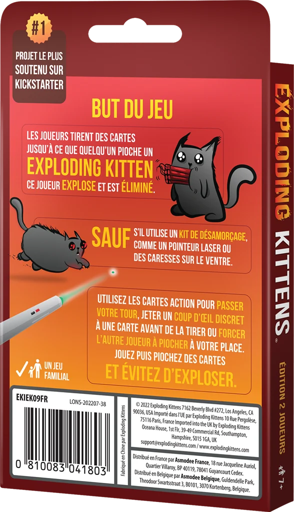 Exploding Kittens 2 joueurs