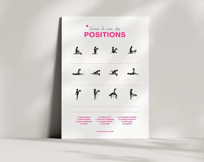 Trouve le nom des positions Kamasutra - Jeu EVJF / EVG