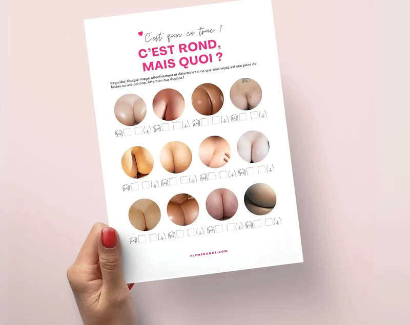 Quiz sur les seins ou les fesses - Jeu EVJF / EVG