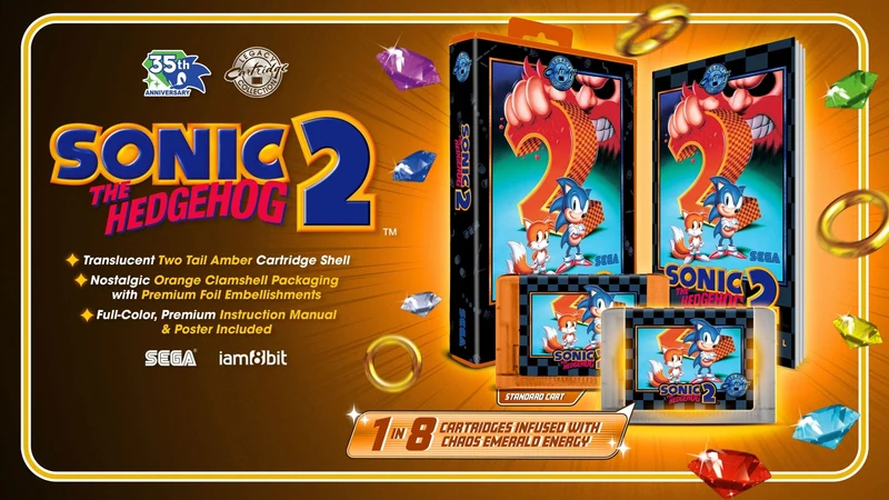 Sonic the Hedgehog 2 - 35th Anniversary Legacy Collection - Cartouche GENESIS NTSC - iam8bit